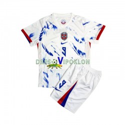 Norveška Erling Haaland 9 Dres Gostujući 2024 Kratkih Rukava ,Dječji Komplet