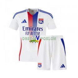 Olympique Lyonnais Dres Domaći 2024-2025 Kratkih Rukava ,Dječji Komplet