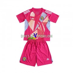 Škotska Golmanski Dres Treći Euro 2024 Kratkih Rukava ,Dječji Komplet