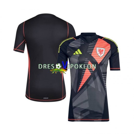 Wales Golmanski Dres Domaći 2024 Kratkih Rukava ,Muški