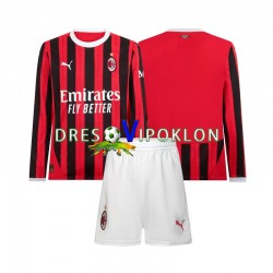 AC Milan Dres Domaći 2024-2025 Dugim Rukavima ,Dječji Komplet