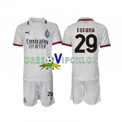 AC Milan Fofana 29 Dres Gostujući 2024-2025 Kratkih Rukava ,Dječji Komplet
