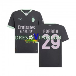 AC Milan Fofana 29 Dres Treći 2024-2025 Kratkih Rukava ,Muški