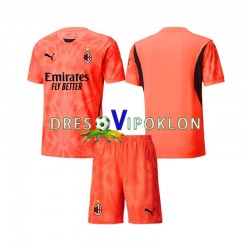 AC Milan Golmanski Dres Četvrti 2024-2025 Kratkih Rukava ,Dječji Komplet