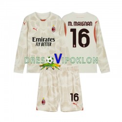 AC Milan Golmanski Mike Maignan 16 Dres Treći 2024-2025 Dugim Rukavima ,Dječji Komplet