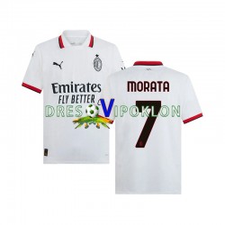 AC Milan Morata 7 Dres Gostujući 2024-2025 Kratkih Rukava ,Muški
