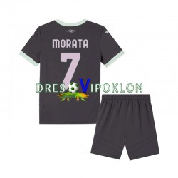 AC Milan Morata 7 Dres Treći 2024-2025 Kratkih Rukava ,Dječji Komplet