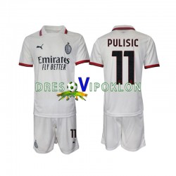 AC Milan Pulisic 11 Dres Gostujući 2024-2025 Kratkih Rukava ,Dječji Komplet