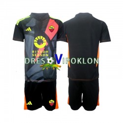 Roma Golmanski Dres Domaći 2024-2025 Kratkih Rukava ,Dječji Komplet