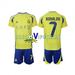 Al Nassr Cristiano Ronaldo 7 Dres Domaći 2024-2025 Kratkih Rukava ,Dječji Komplet