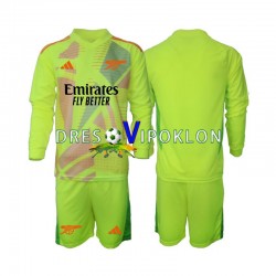 Arsenal Golmanski Dres Domaći 2024-2025 Dugim Rukavima ,Dječji Komplet