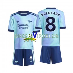 Arsenal Odegaard 8 Dres Treći 2024-2025 Kratkih Rukava ,Dječji Komplet