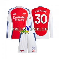 Arsenal Raheem Sterling 30 Dres Domaći 2024-2025 Dugim Rukavima ,Dječji Komplet