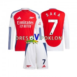 Arsenal SAKA 7 Dres Domaći 2024-2025 Dugim Rukavima ,Dječji Komplet