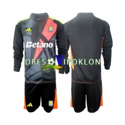 Aston Villa Golmanski Dres Domaći 2024-2025 Dugim Rukavima ,Dječji Komplet