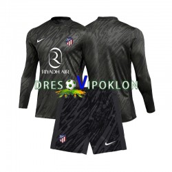 Atlético Madrid Golmanski Dres Domaći 2024-2025 Dugim Rukavima ,Dječji Komplet