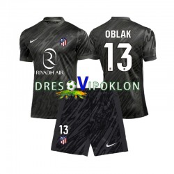 Atlético Madrid Golmanski Jan Oblak 13 Dres Domaći 2024-2025 Kratkih Rukava ,Dječji Komplet