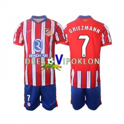 Atlético Madrid Griezmann 7 Dres Domaći 2024-2025 Kratkih Rukava ,Dječji Komplet