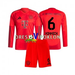 FC Bayern München Joshua Kimmich 6 Dres Domaći 2024-2025 Dugim Rukavima ,Dječji Komplet