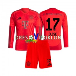 FC Bayern München Michael Olise 17 Dres Domaći 2024-2025 Dugim Rukavima ,Dječji Komplet