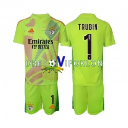 Benfica Golmanski Anatolij Trubin 1 Dres Domaći 2024-2025 Kratkih Rukava ,Dječji Komplet