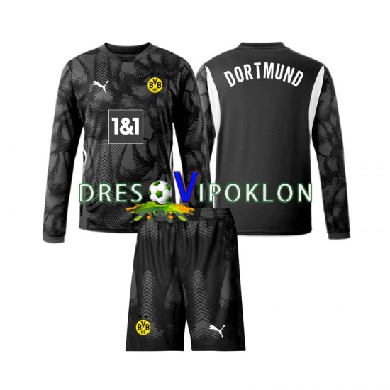 Borussia Dortmund Golmanski Dres Četvrti 2024-2025 Dugim Rukavima ,Dječji Komplet