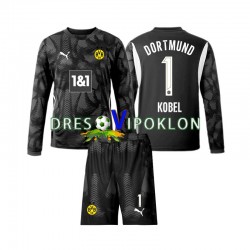 Borussia Dortmund Golmanski Gregor Kobel 1 Dres Četvrti 2024-2025 Dugim Rukavima ,Dječji Komplet