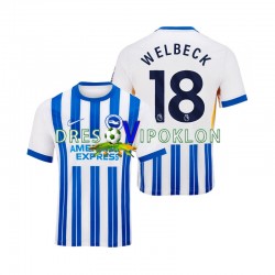 Brighton Hove Albion WELBECK 18 Dres Domaći 2024-2025 Kratkih Rukava ,Muški