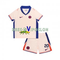 Chelsea Cole Palmer 20 Dres Gostujući 2024-2025 Kratkih Rukava ,Dječji Komplet