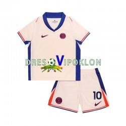 Chelsea Mychajlo Mudryk 10 Dres Gostujući 2024-2025 Kratkih Rukava ,Dječji Komplet