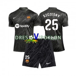 FC Barcelona Golmanski Wojciech Szczesny 25 Dres Gostujući 2024-2025 Kratkih Rukava ,Dječji Komplet