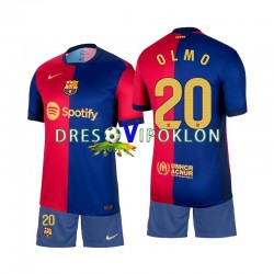 FC Barcelona Olmo 20 Dres Domaći 2024-2025 Kratkih Rukava ,Dječji Komplet