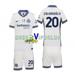 Inter Milan Hakan Calhanoglu 20 Dres Gostujući 2024-2025 Kratkih Rukava ,Dječji Komplet