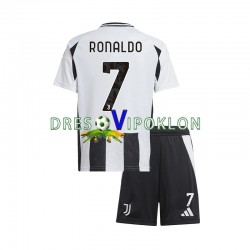 Juventus Cristiano Ronaldo 7 Dres Domaći 2024-2025 Kratkih Rukava ,Dječji Komplet