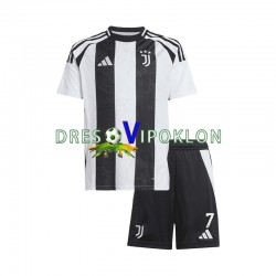 Juventus Cristiano Ronaldo 7 Dres Domaći 2024-2025 Kratkih Rukava ,Dječji Komplet