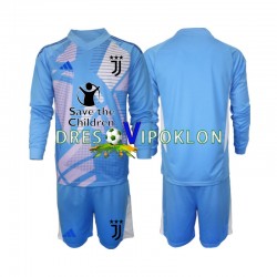 Juventus Golmanski Plava Dres Domaći 2024-2025 Dugim Rukavima ,Dječji Komplet