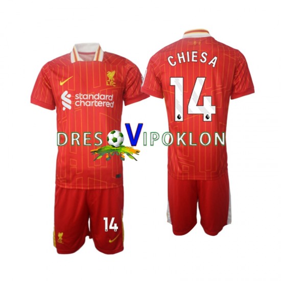Liverpool Chiesa 14 Dres Domaći 2024-2025 Kratkih Rukava ,Dječji Komplet