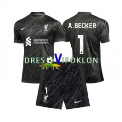 Liverpool Golmanski Alisson Becker 1 Dres Domaći 2024-2025 Kratkih Rukava ,Dječji Komplet