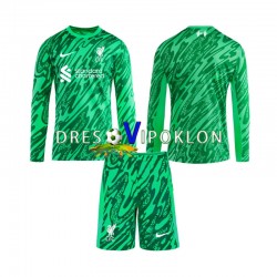 Liverpool Golmanski Dres Gostujući 2024-2025 Dugim Rukavima ,Dječji Komplet