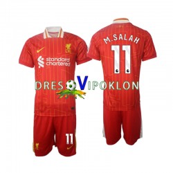Liverpool M.Salah 11 Dres Domaći 2024-2025 Kratkih Rukava ,Dječji Komplet