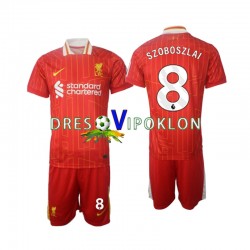 Liverpool Szoboszlai 8 Dres Domaći 2024-2025 Kratkih Rukava ,Dječji Komplet