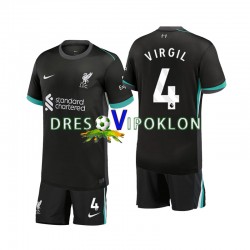 Liverpool Virgil 4 Dres Gostujući 2024-2025 Kratkih Rukava ,Dječji Komplet