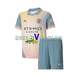 Manchester City Dres Četvrti 2024-2025 Kratkih Rukava ,Dječji Komplet