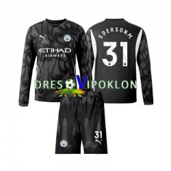 Manchester City Golmanski Ederson Moraes 31 Dres Četvrti 2024-2025 Dugim Rukavima ,Dječji Komplet
