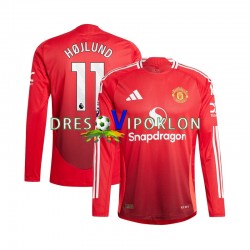 Manchester United Rasmus Hojlund 11 Dres Domaći 2024-2025 Dugim Rukavima ,Muški