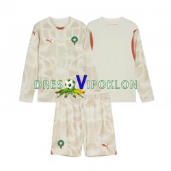 Maroko Golmanski Dres Gostujući 2024 Dugim Rukavima ,Dječji Komplet