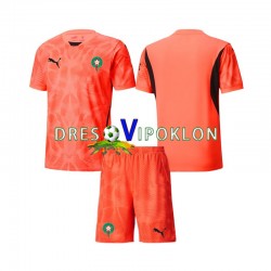 Maroko Golmanski Dres Domaći 2024 Kratkih Rukava ,Dječji Komplet