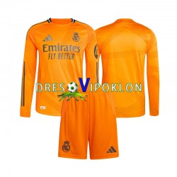 Real Madrid Dres Gostujući 2024-2025 Dugim Rukavima ,Dječji Komplet