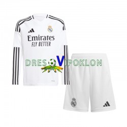 Real Madrid Dres Domaći 2024-2025 Dugim Rukavima ,Dječji Komplet