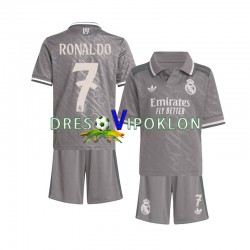 Real Madrid Cristiano Ronaldo 7 Dres Treći 2024-2025 Kratkih Rukava ,Dječji Komplet